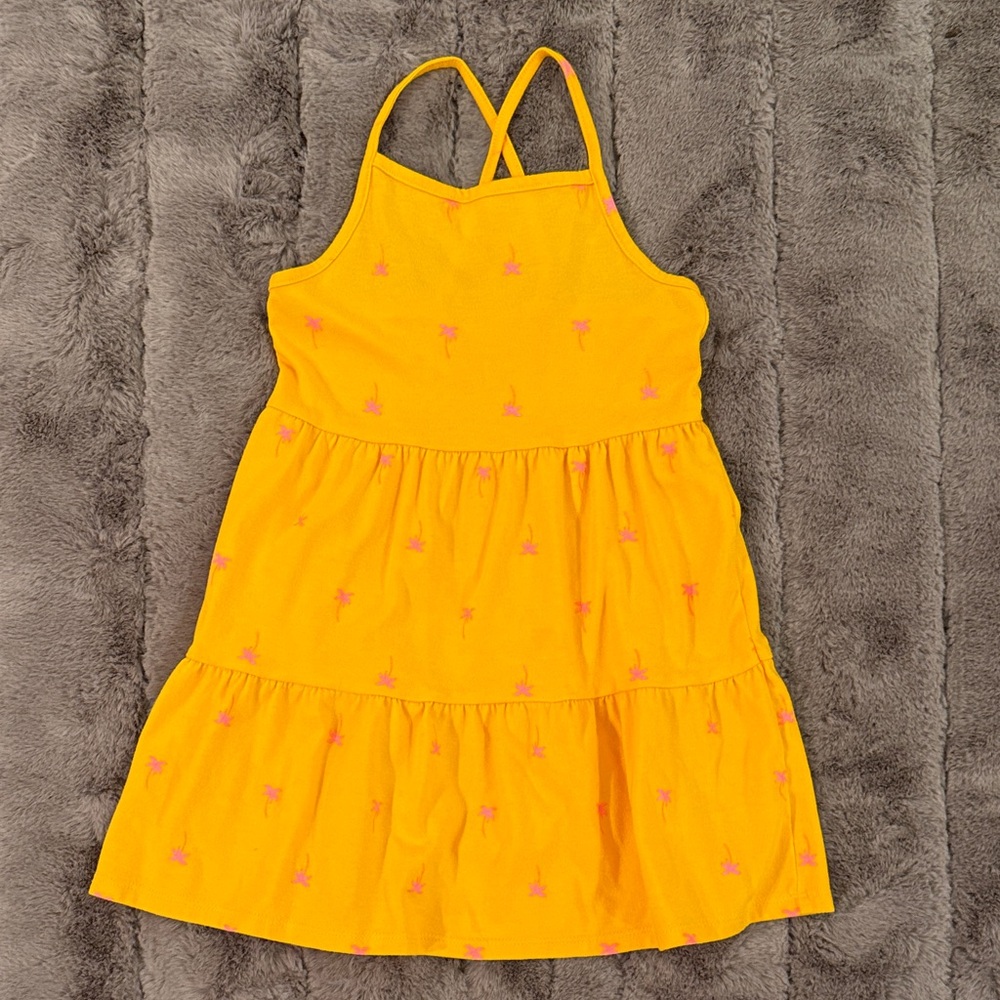 Cat & Jack Yellow Dress with Pink Details